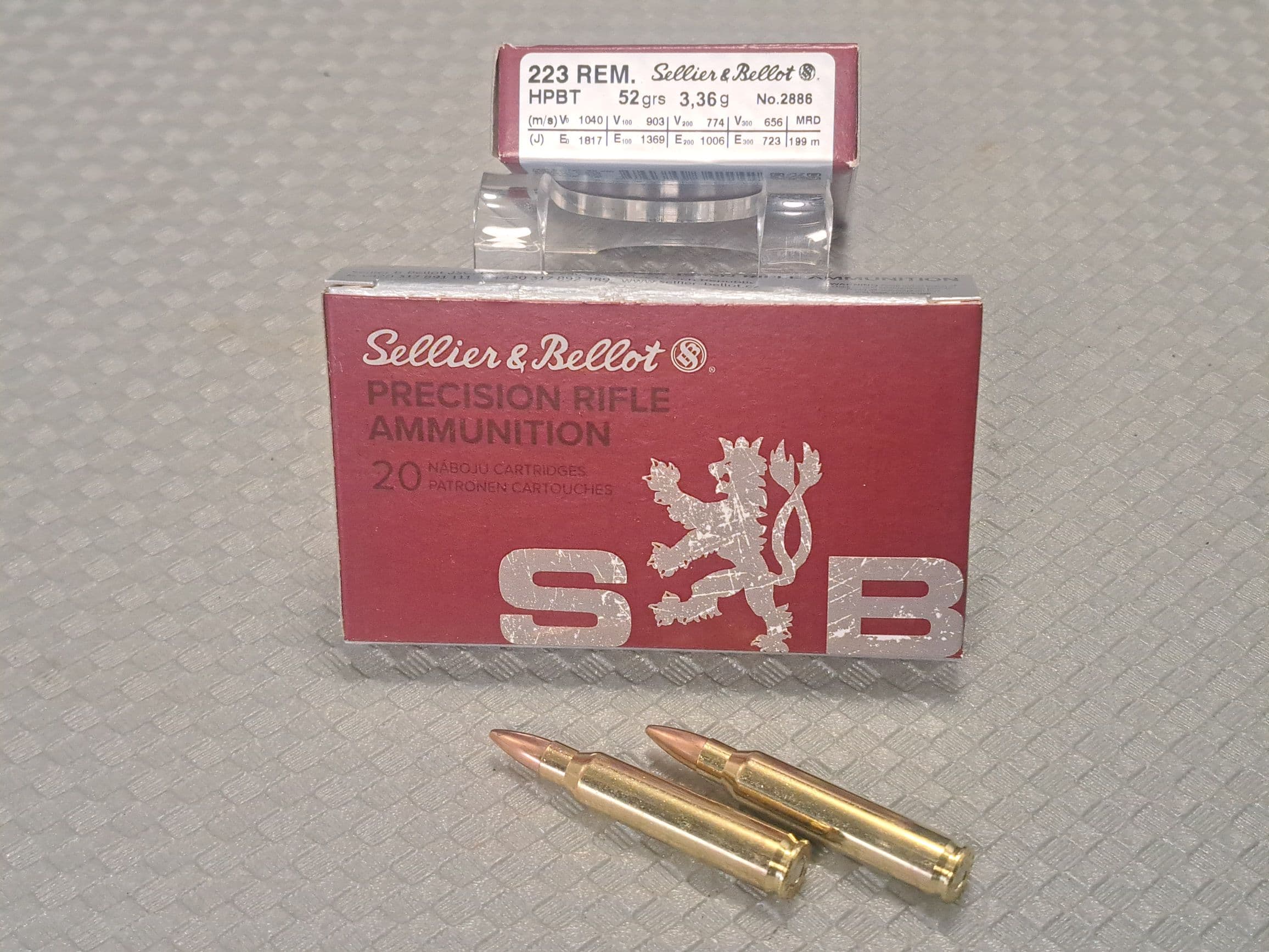 S&B .223 Remington 52grs, OTM HPBT Match - Image 1