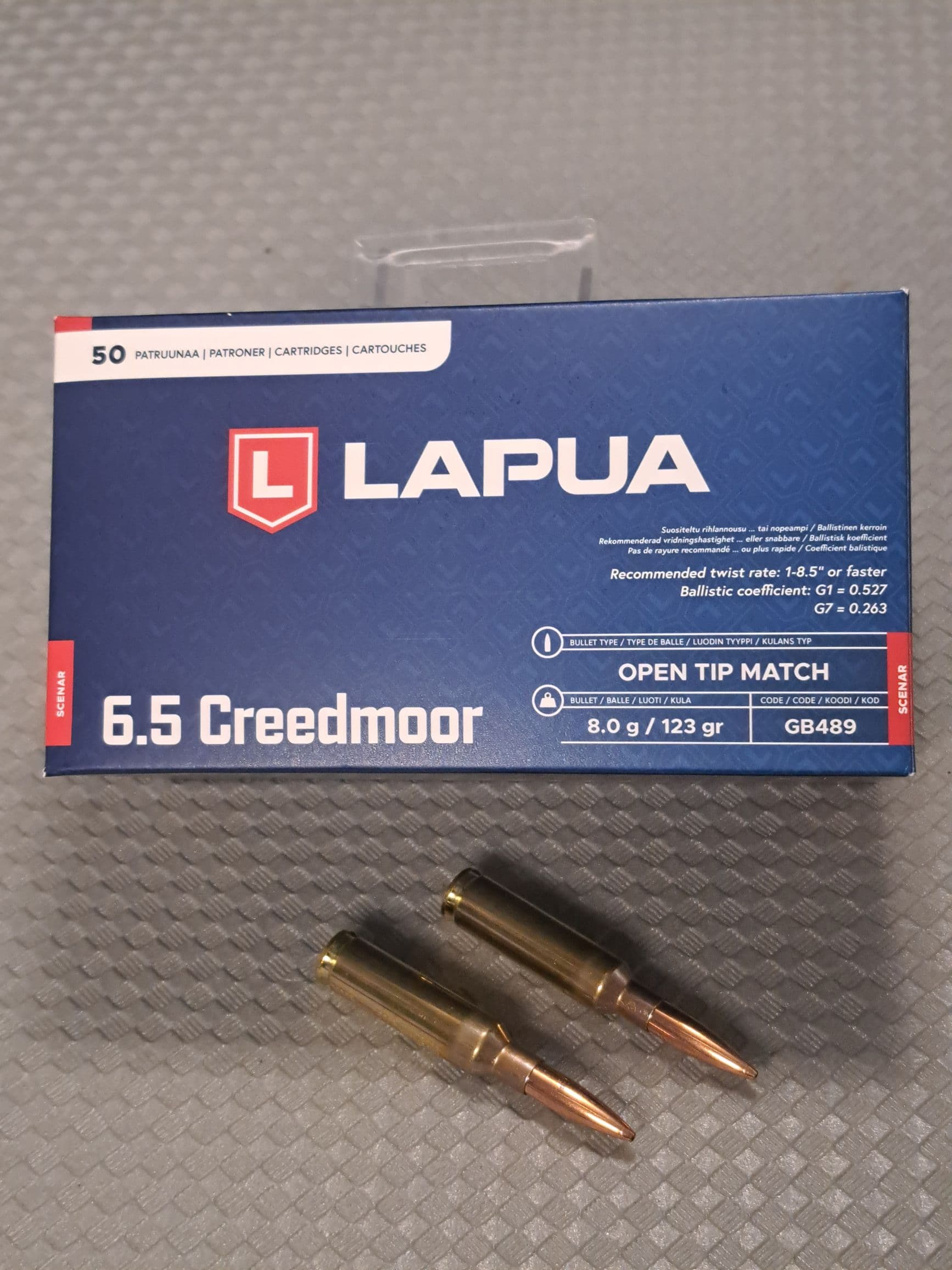 6,5 Creedmoor Lapua Scenar OTM 123 grs. - Image 1